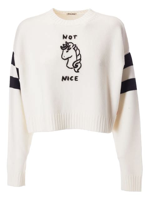 miu miu not nice sweater|miumiu sweaters for women.